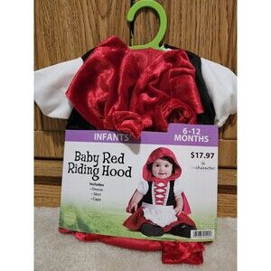 Baby Little Red Riding Hood Dress Up Halloween Costume - 6-12M Months